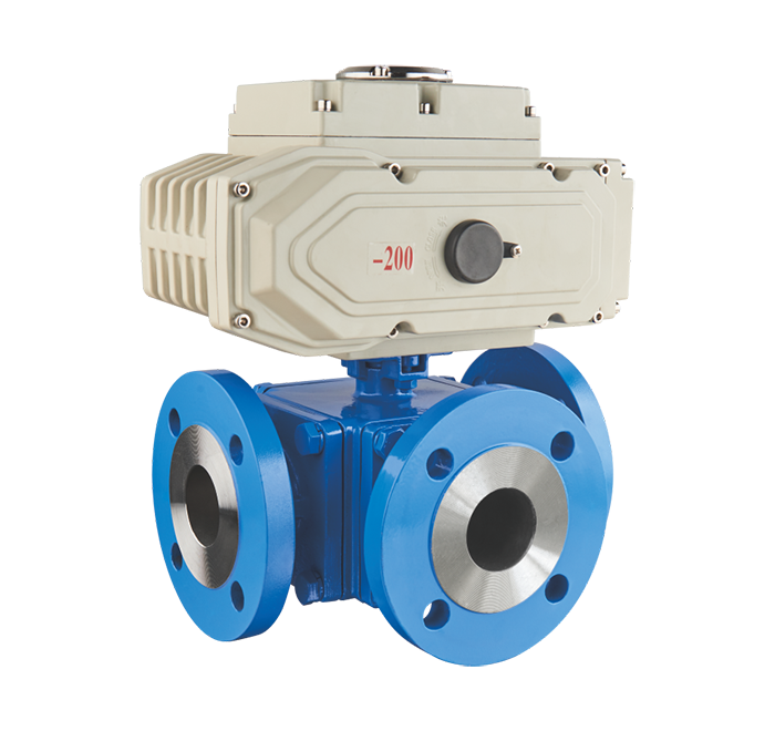 美标L型三通电动球阀